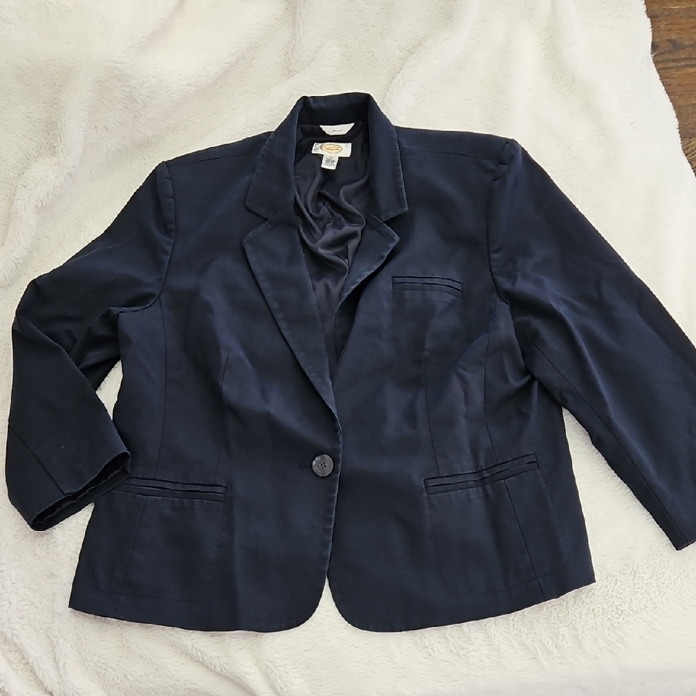 Talbots Navy Single-Button Women's Blazer